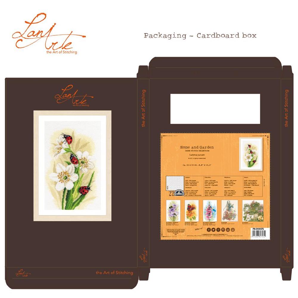 Lanarte Kit Au Point Compté Défilé De Coccinelles
