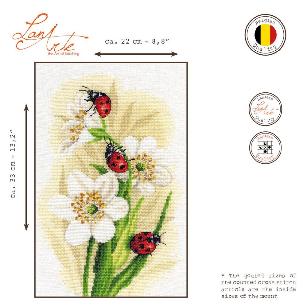 Lanarte Kit Au Point Compté Défilé De Coccinelles
