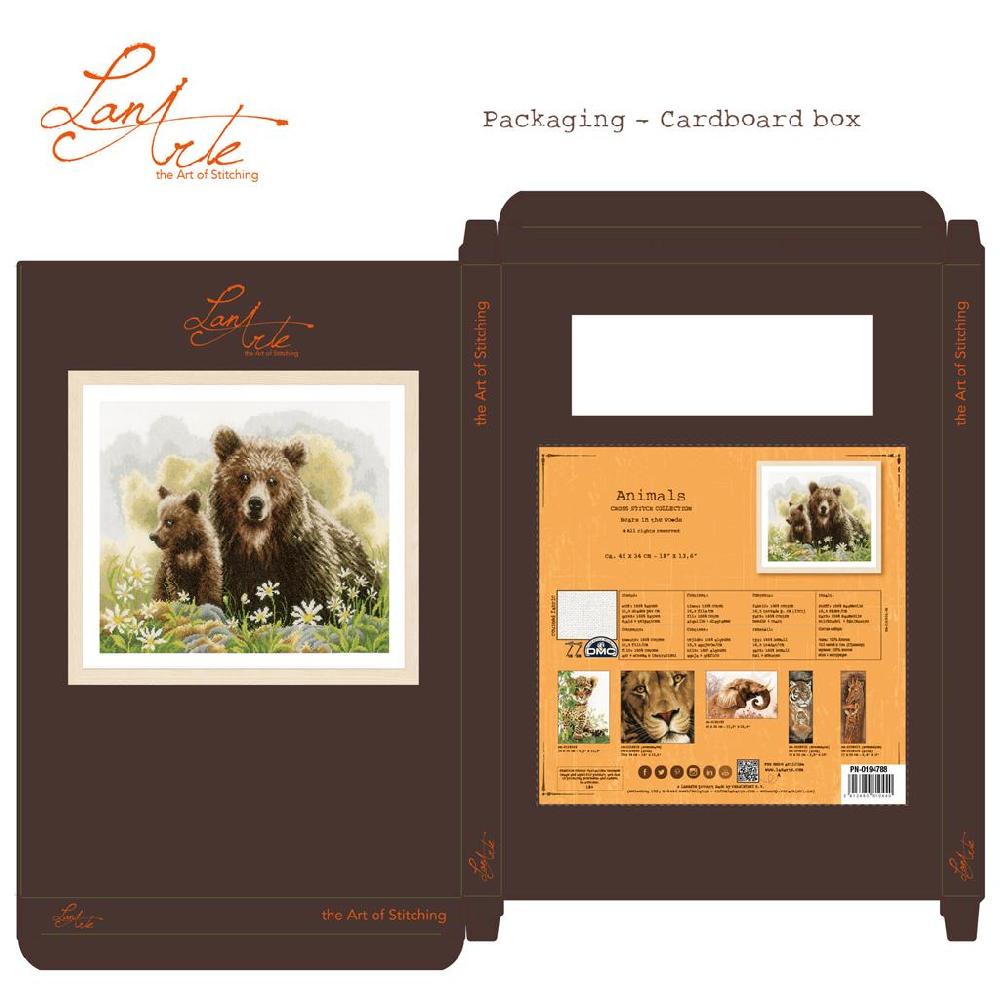 Lanarte Kit Au Point Compté Des Ours Dans Les Bois