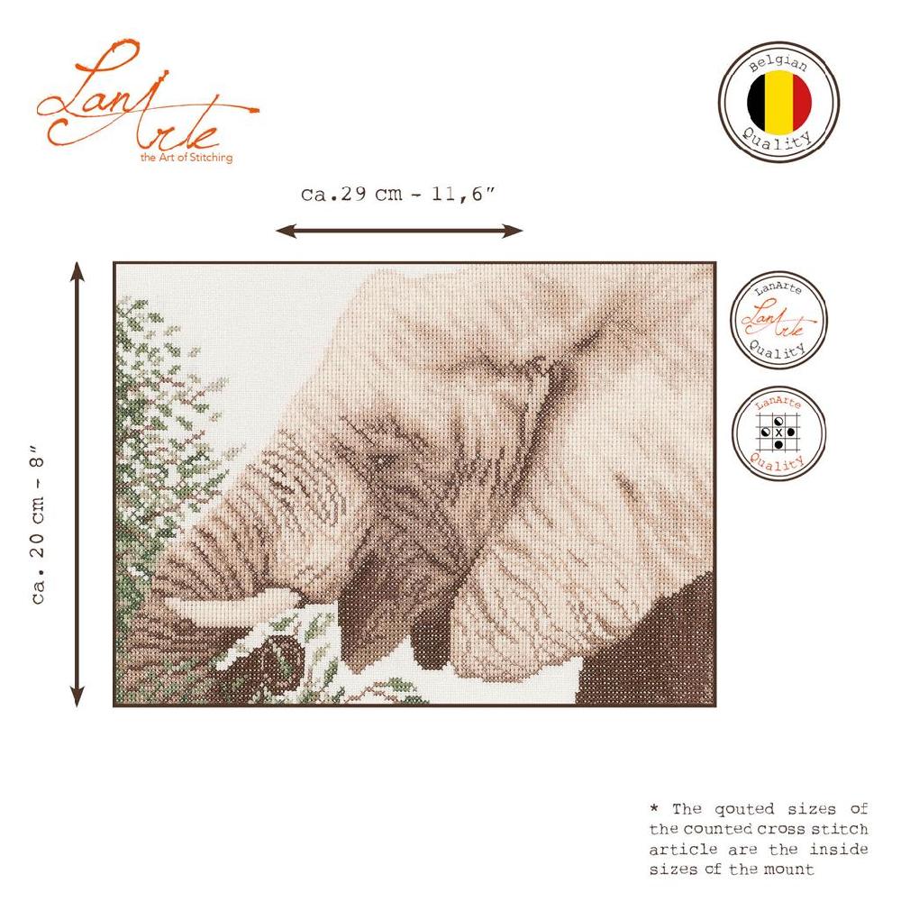 Lanarte Kit Au Point Compté Elephant Mangeant