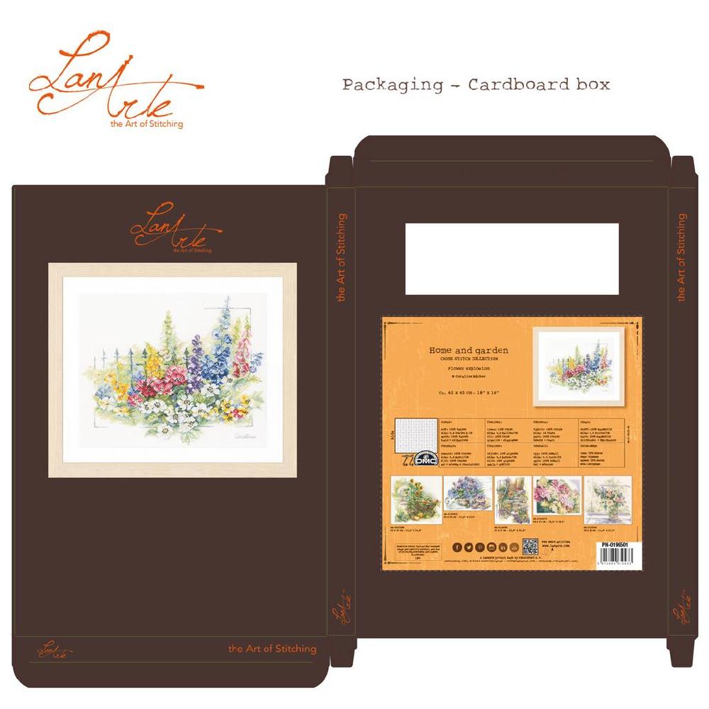 Lanarte Kit Au Point Compté Explosion De Fleurs