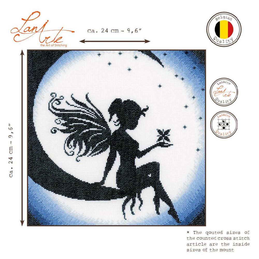 Lanarte Kit Au Point Compté Fée Sur La Lune