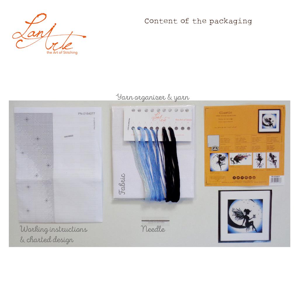 Lanarte Kit Au Point Compté Fée Sur La Lune