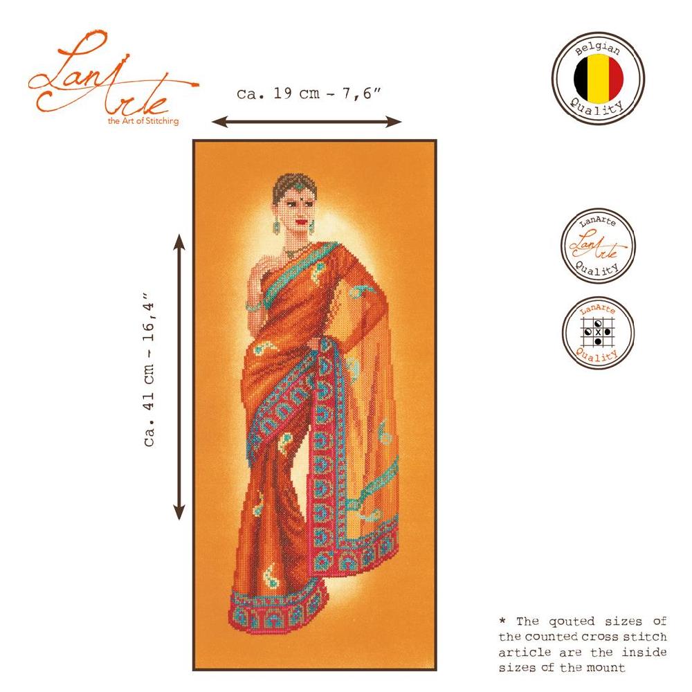 Lanarte Kit Au Point Compté Femme Indienne Au Sari