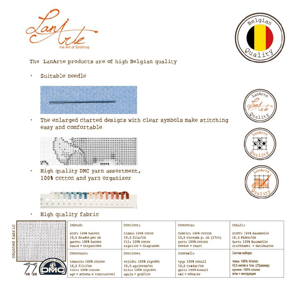 Lanarte Kit Au Point Compté Femme Indienne Au Sari