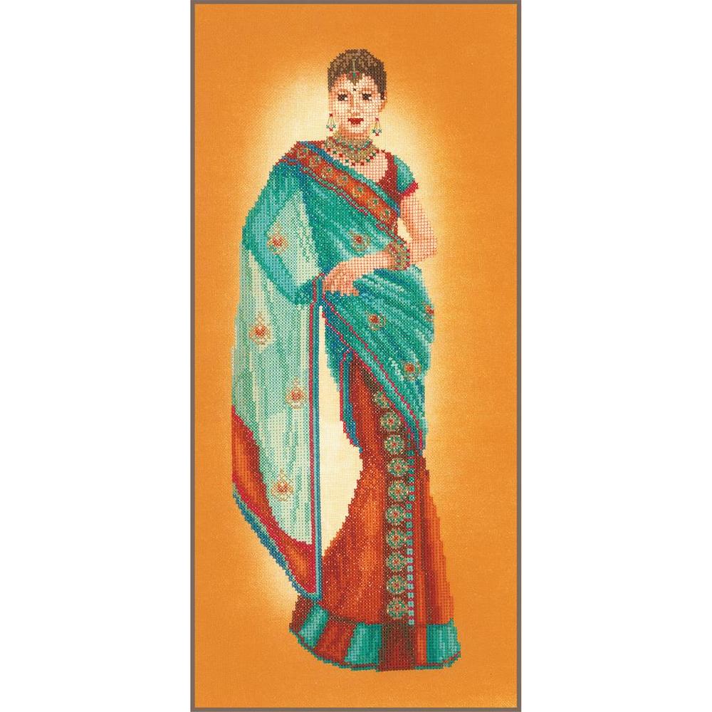 lanarte Kit au point compté Femme indienne au sari