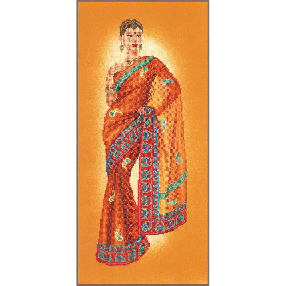 lanarte Kit au point compté Femme indienne au sari