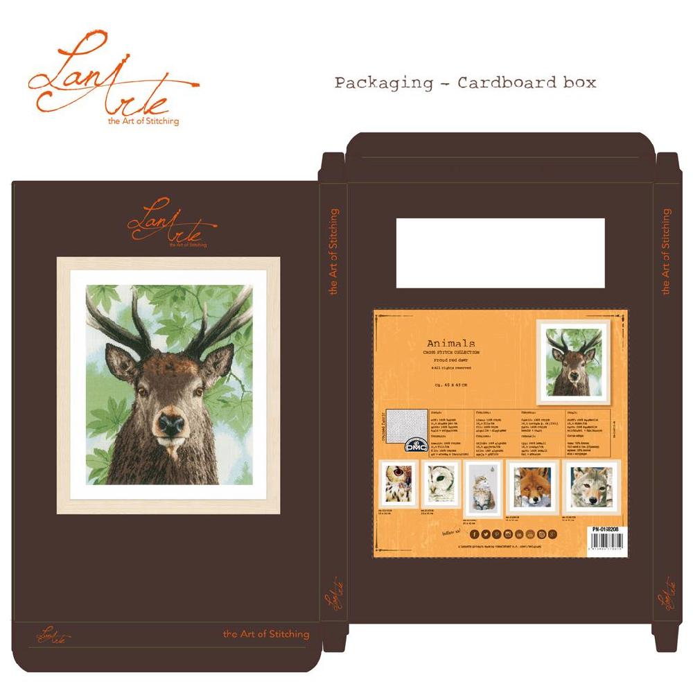 Lanarte Kit Au Point Compté Fier Cerf Rouge