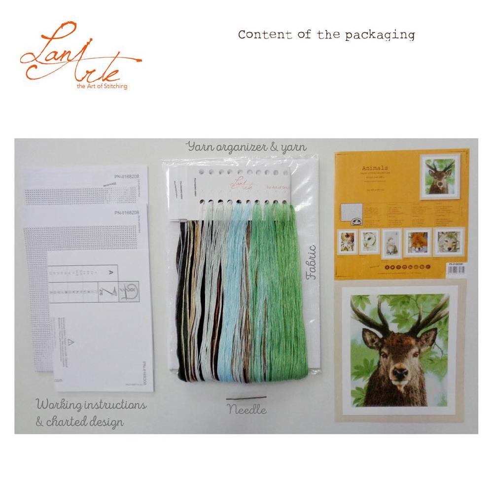 Lanarte Kit Au Point Compté Fier Cerf Rouge