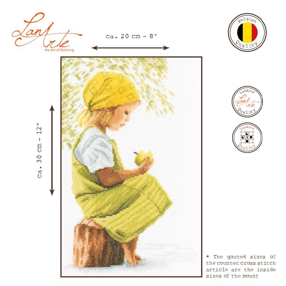 Lanarte Kit Au Point Compté Fille Avec Pomme