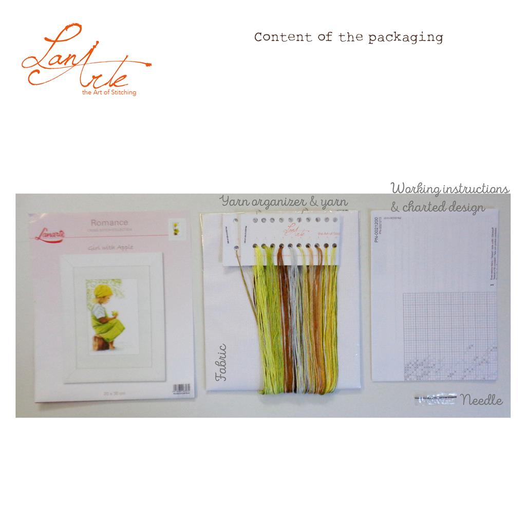 Lanarte Kit Au Point Compté Fille Avec Pomme