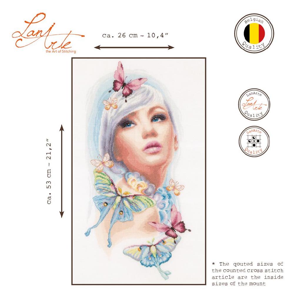 Lanarte Kit Au Point Compté Fille Papillon