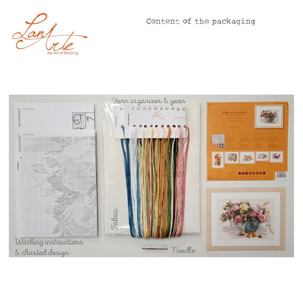 Lanarte Kit Au Point Compté Fleurs