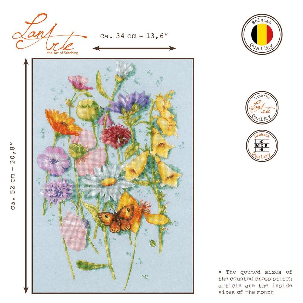 Lanarte Kit Au Point Compté Fleurs De Printemps