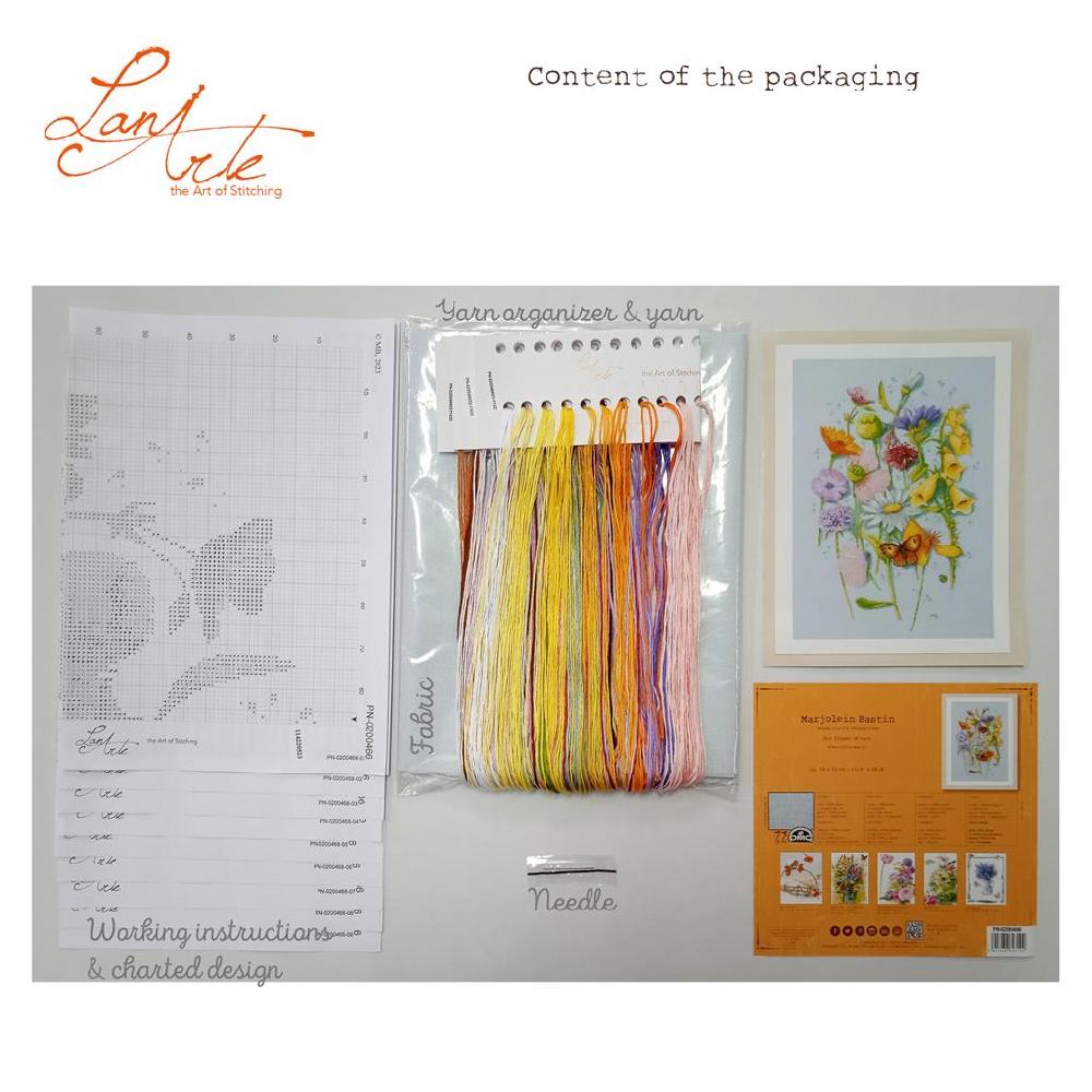 Lanarte Kit Au Point Compté Fleurs De Printemps