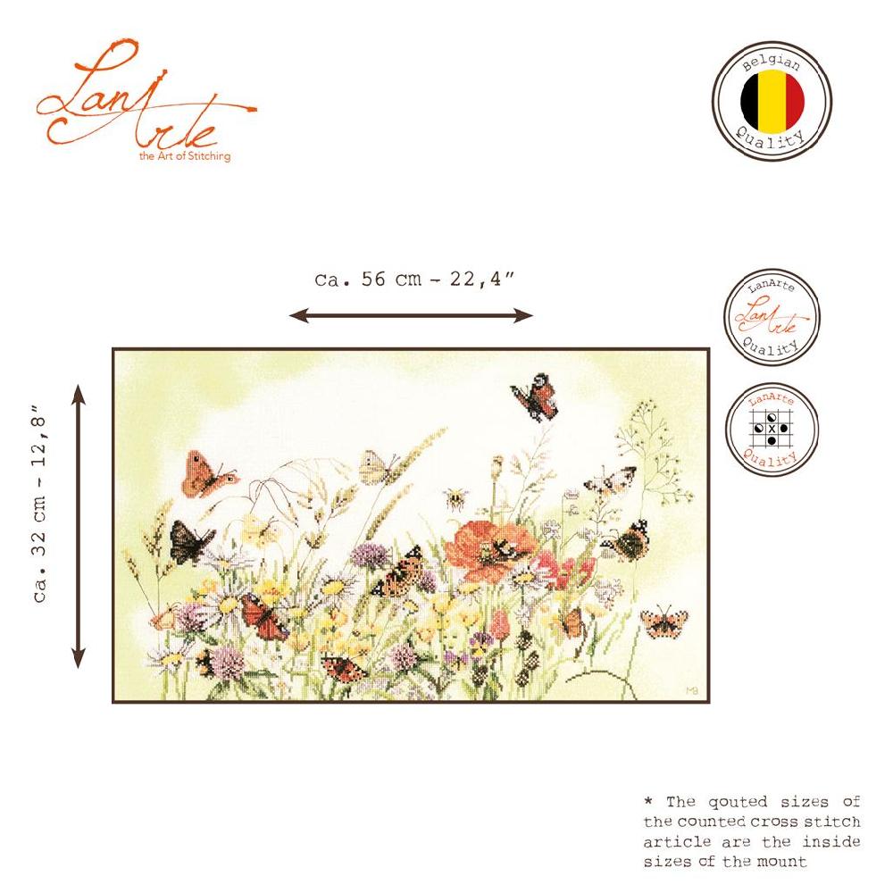 Lanarte Kit Au Point Compté Fleurs