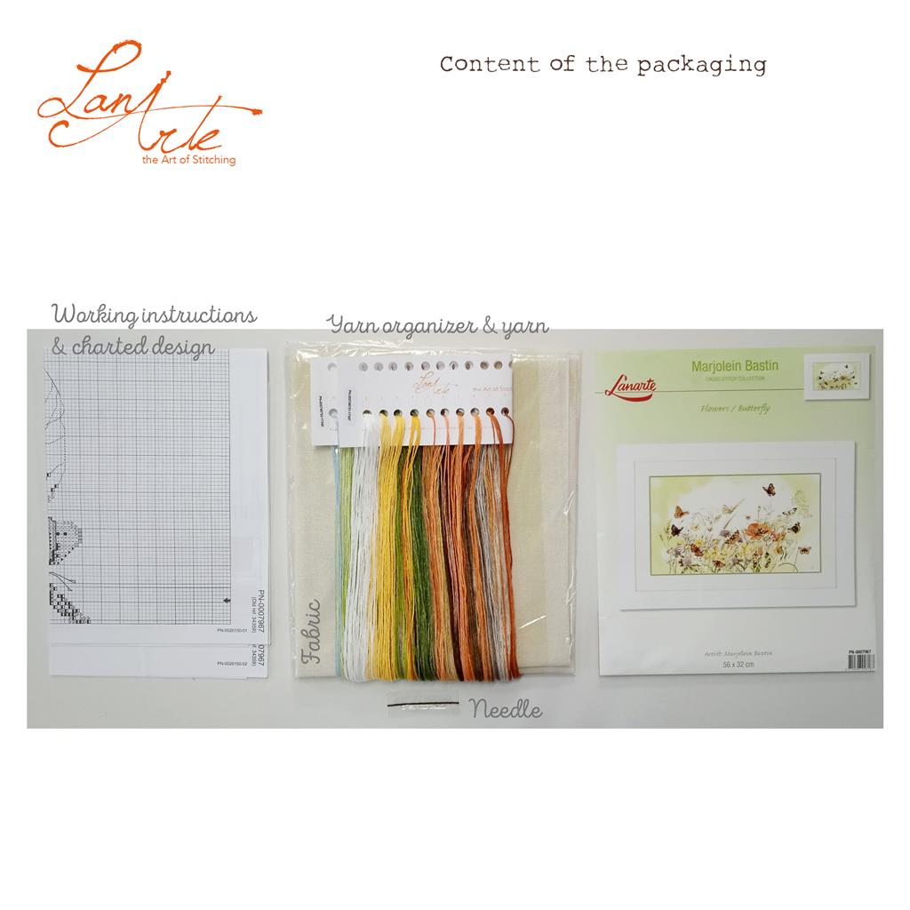 Lanarte Kit Au Point Compté Fleurs