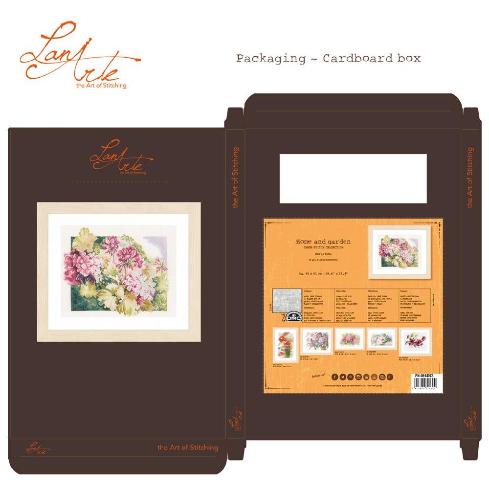 Lanarte Kit Au Point Compté Géraniums