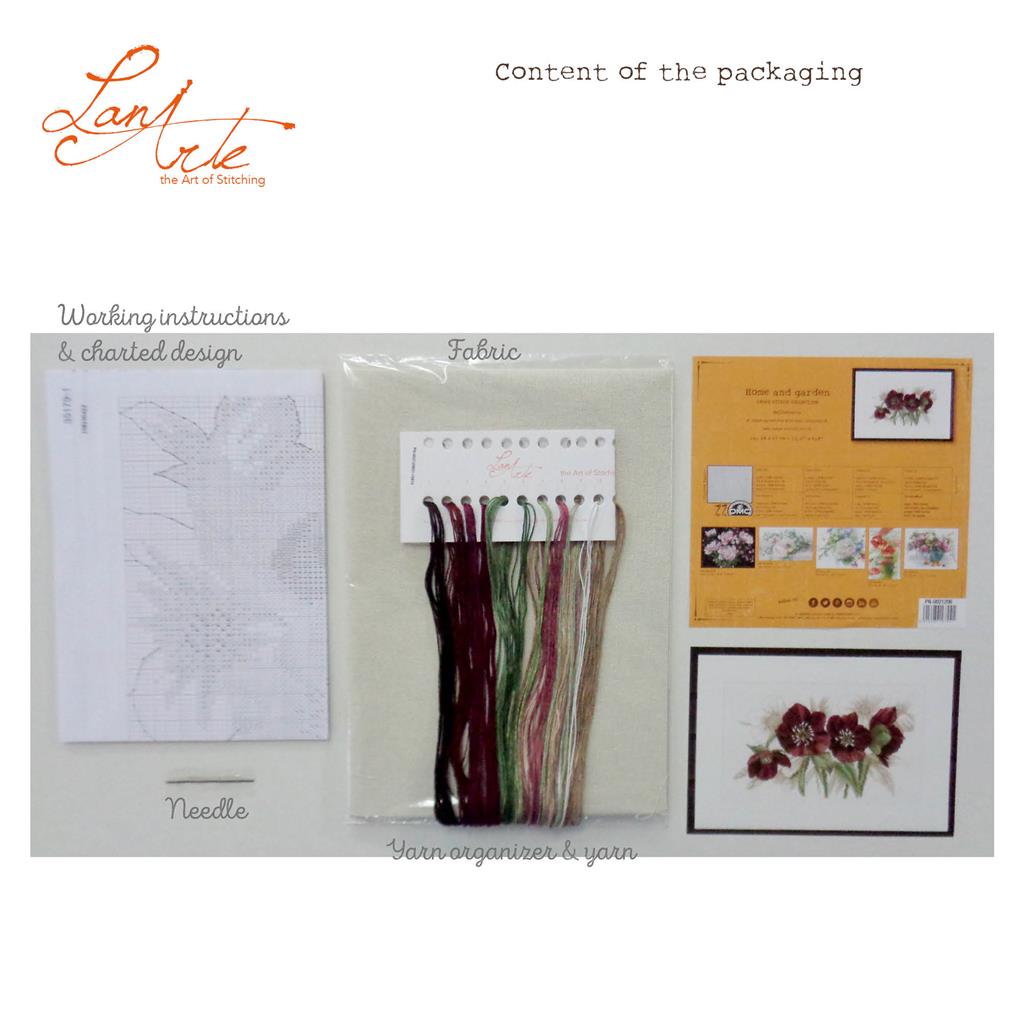 Lanarte Kit Au Point Compté Hellebores