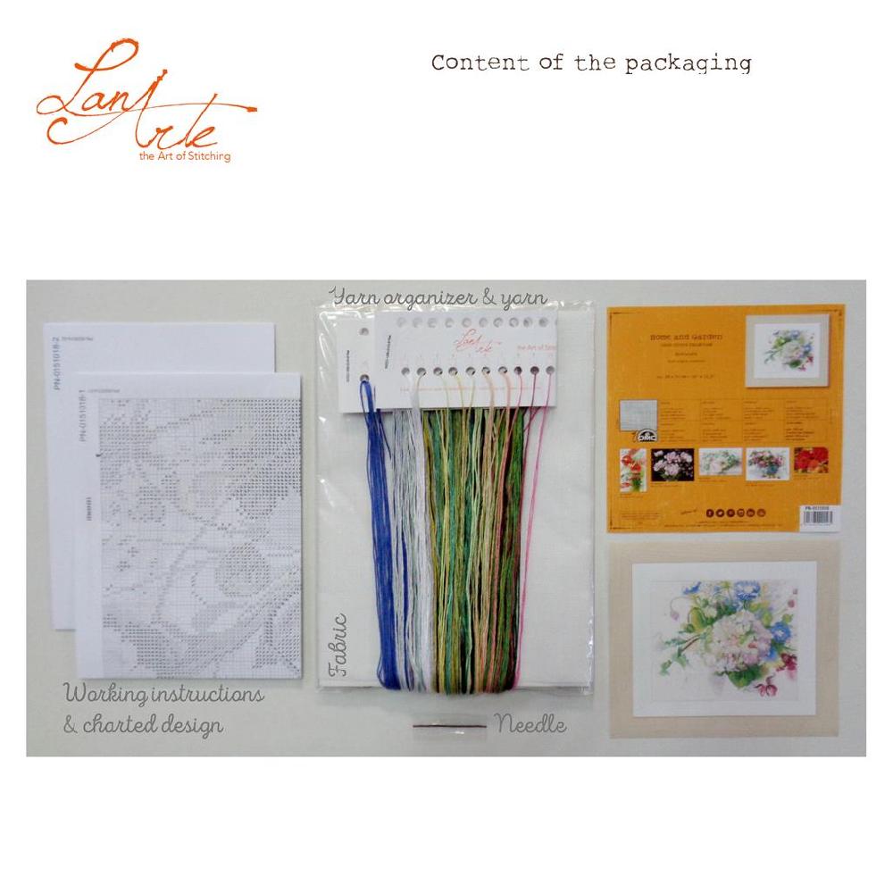 Lanarte Kit Au Point Compté Hortensia