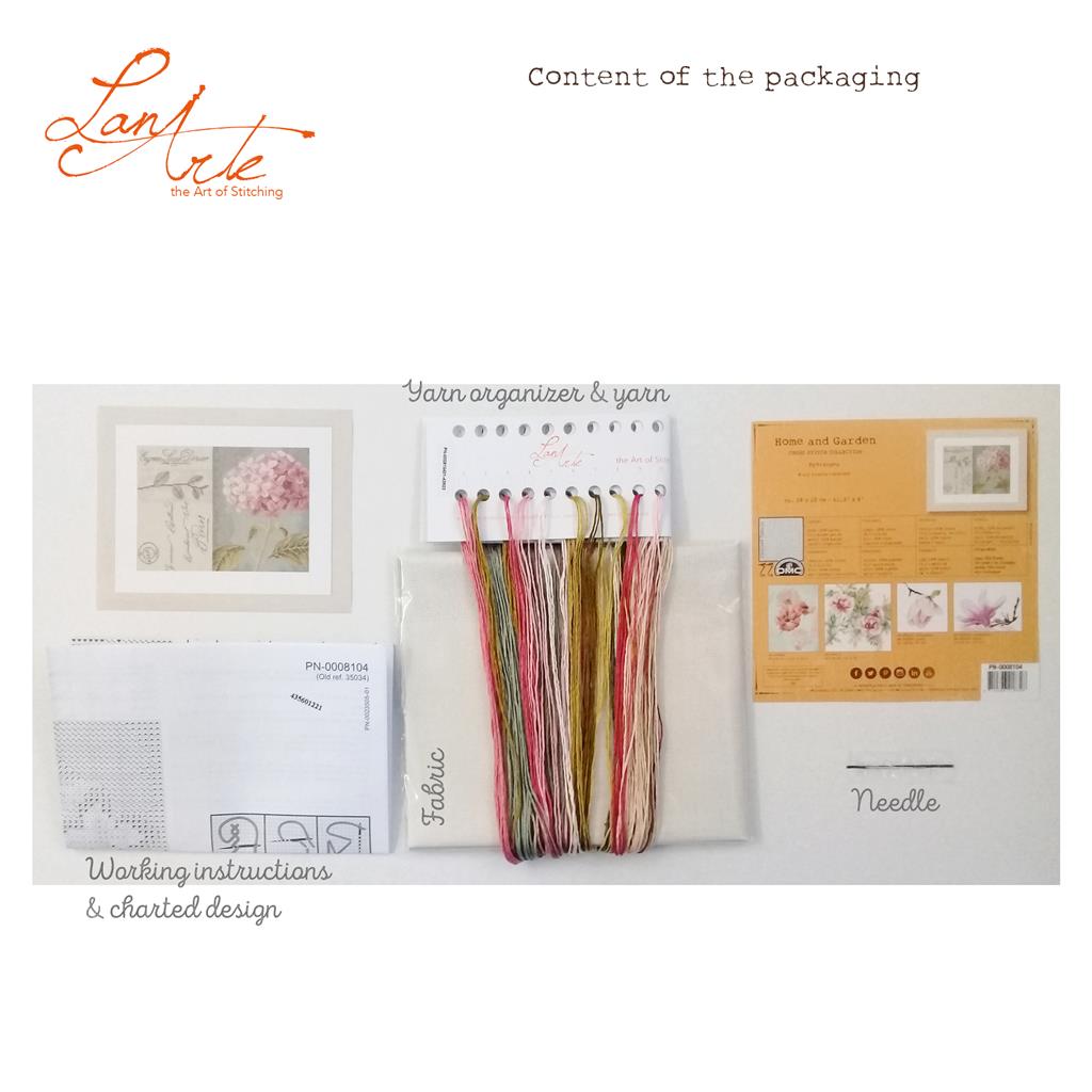 Lanarte Kit Au Point Compté Hortensia