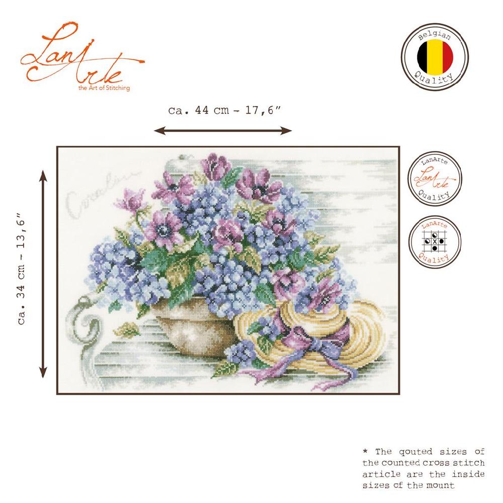 Lanarte Kit Au Point Compté Hortensias