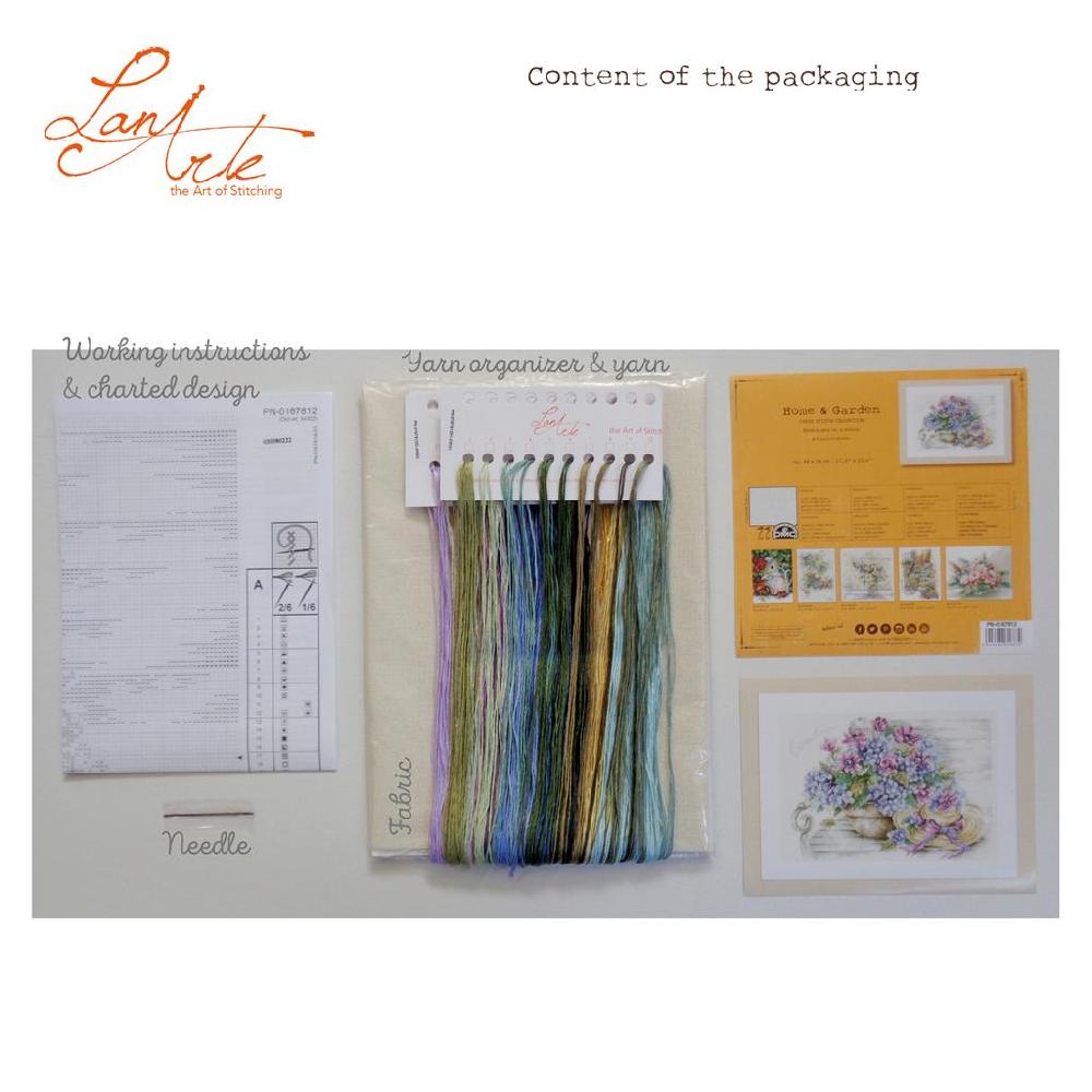 Lanarte Kit Au Point Compté Hortensias