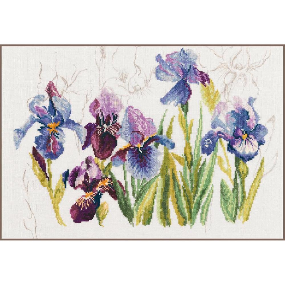 lanarte Kit au point compté Iris bleues