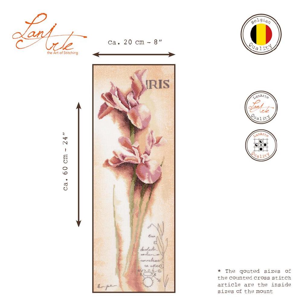 Lanarte Kit Au Point Compté Iris - Botanique