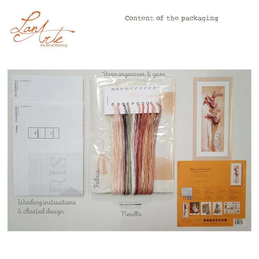 Lanarte Kit Au Point Compté Iris - Botanique