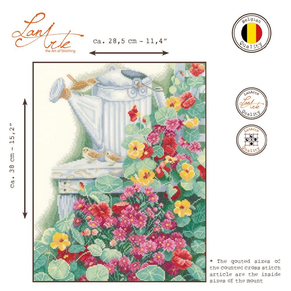 Lanarte Kit Au Point Compté Jardin Fleurs