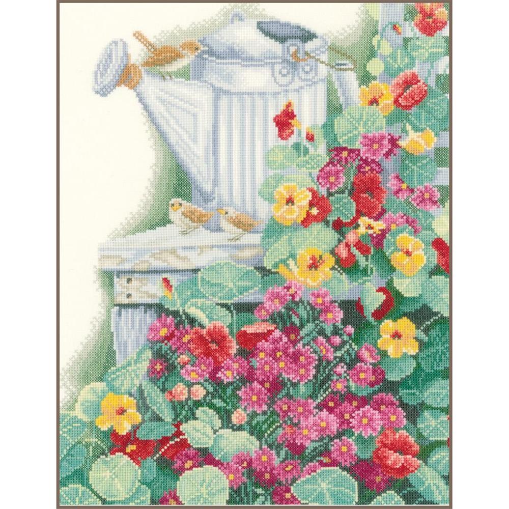 lanarte Kit au point compté Jardin fleurs