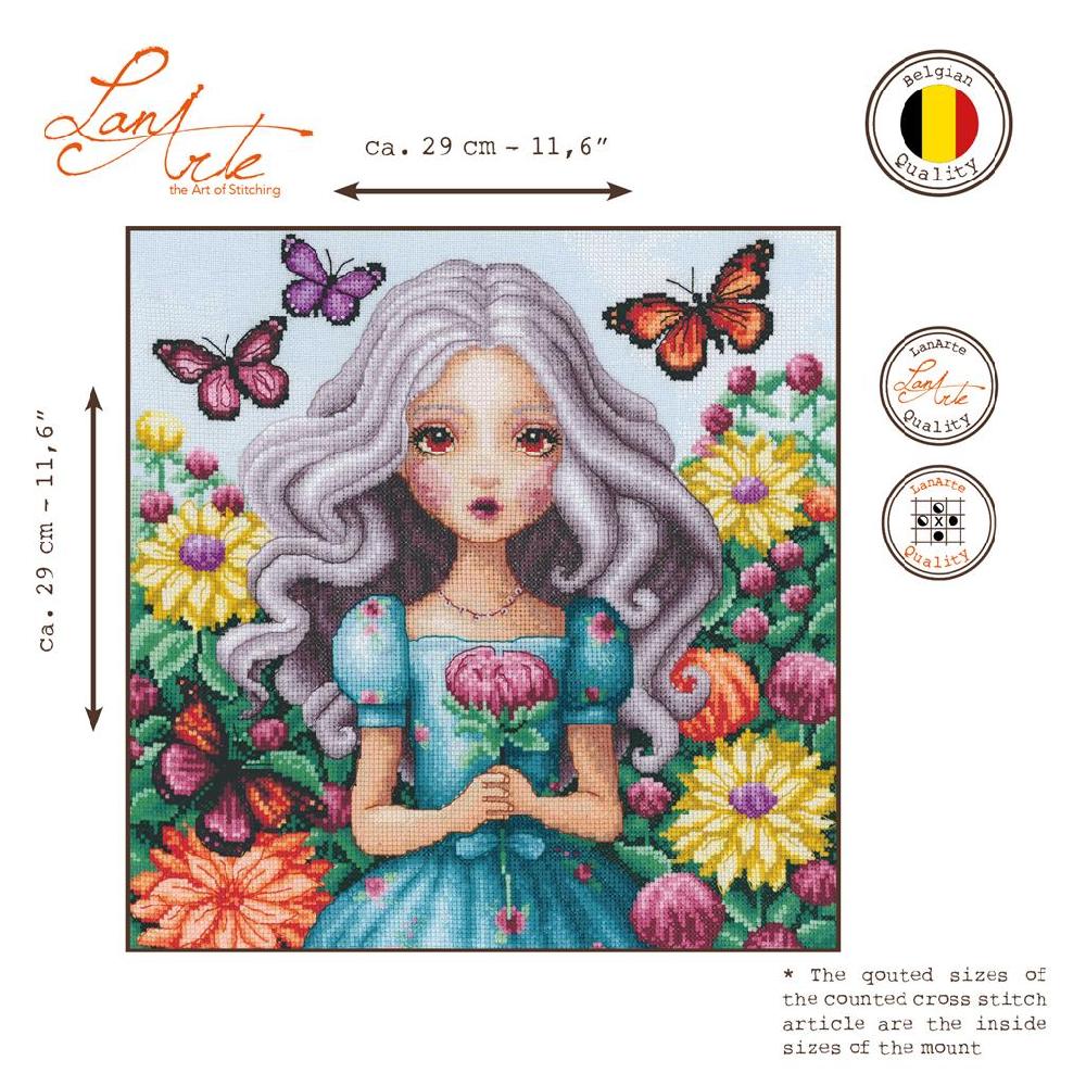 Lanarte Kit Au Point Compté Je Tiens Chaque Dahlia