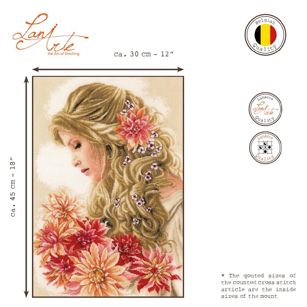 Lanarte Kit Au Point Compté La Dame Aux Dahlias