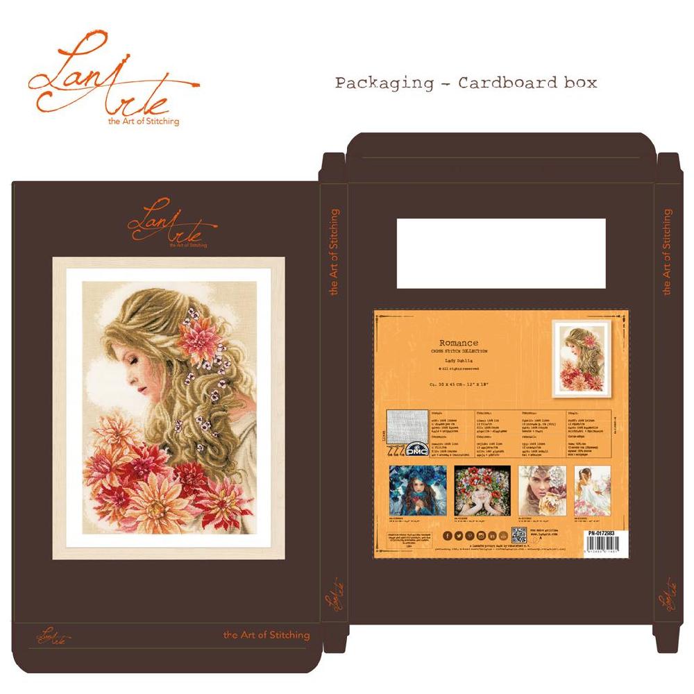 Lanarte Kit Au Point Compté La Dame Aux Dahlias
