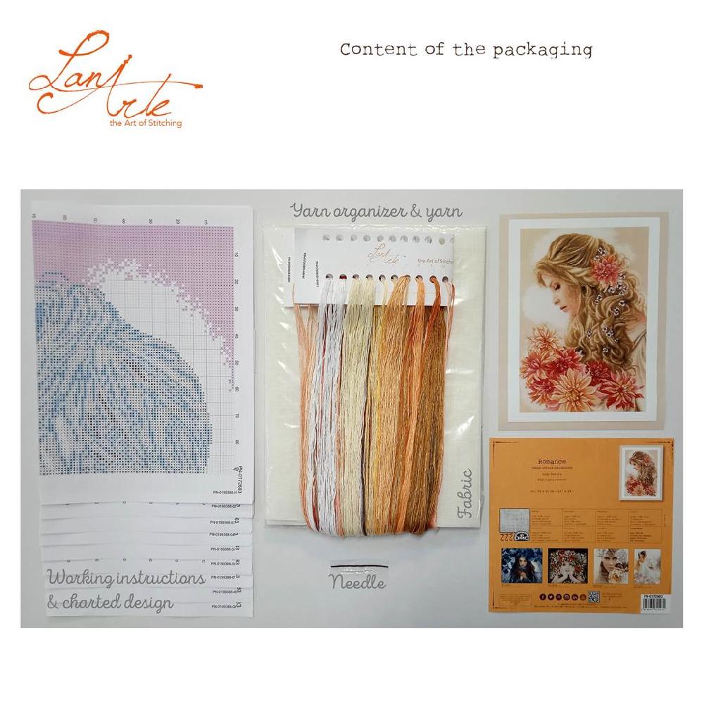 Lanarte Kit Au Point Compté La Dame Aux Dahlias
