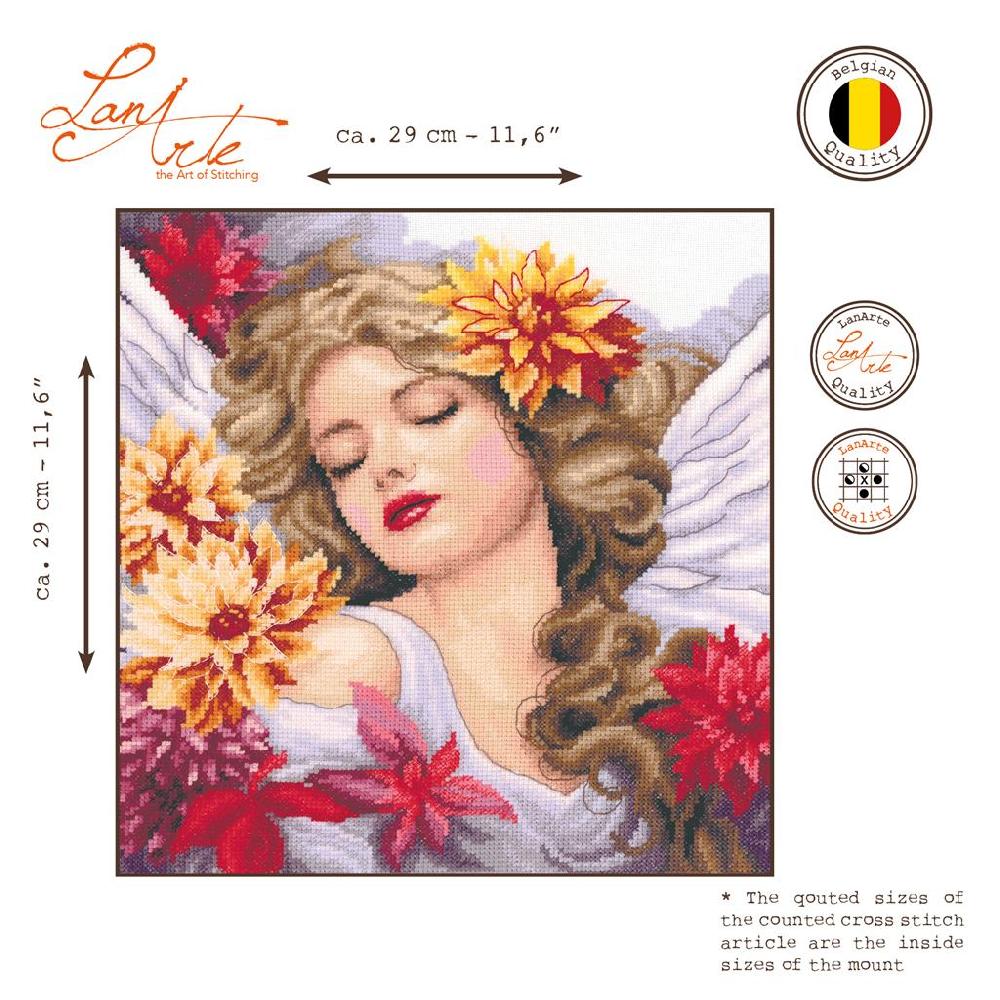 Lanarte Kit Au Point Compté Le Dahlia Du Ciel