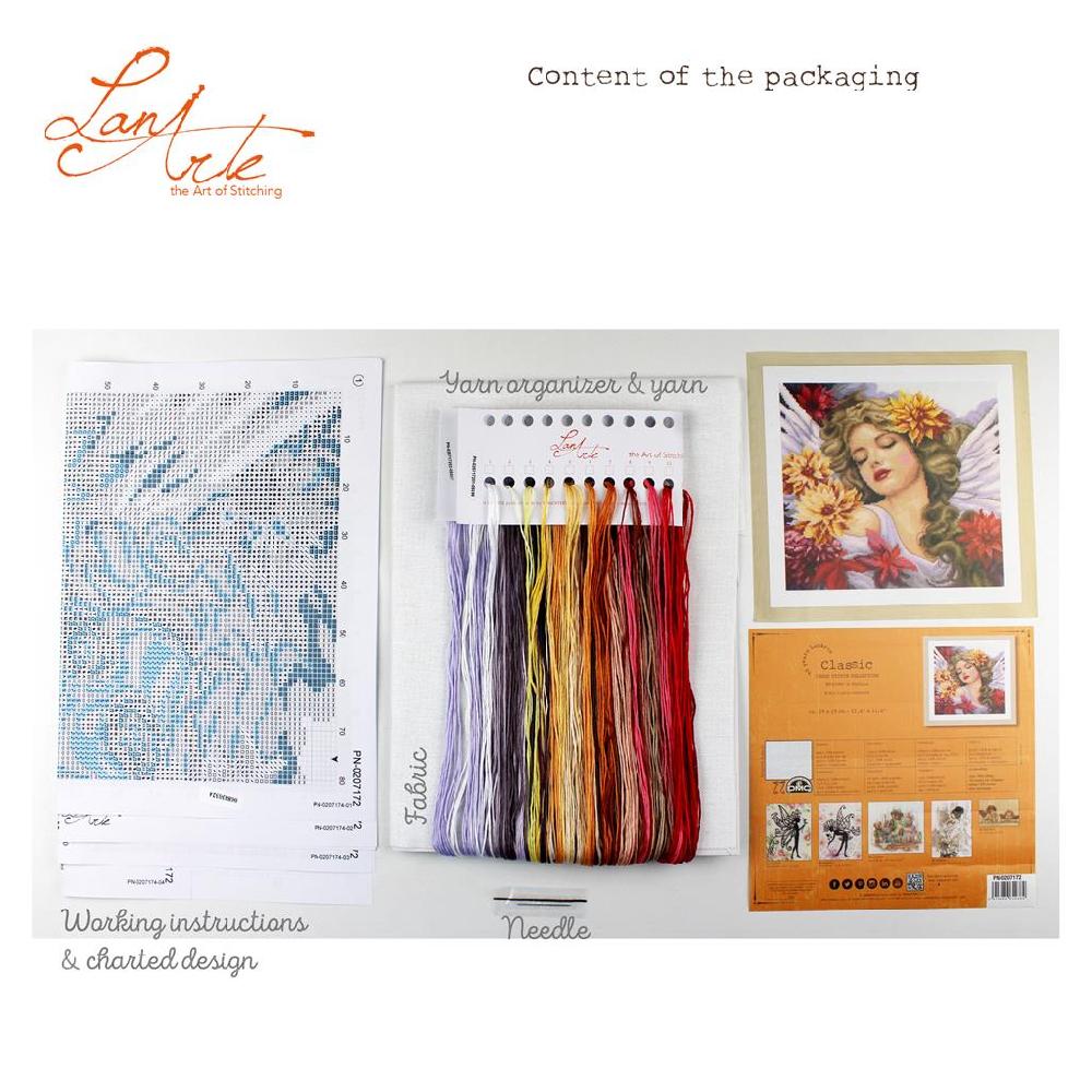 Lanarte Kit Au Point Compté Le Dahlia Du Ciel