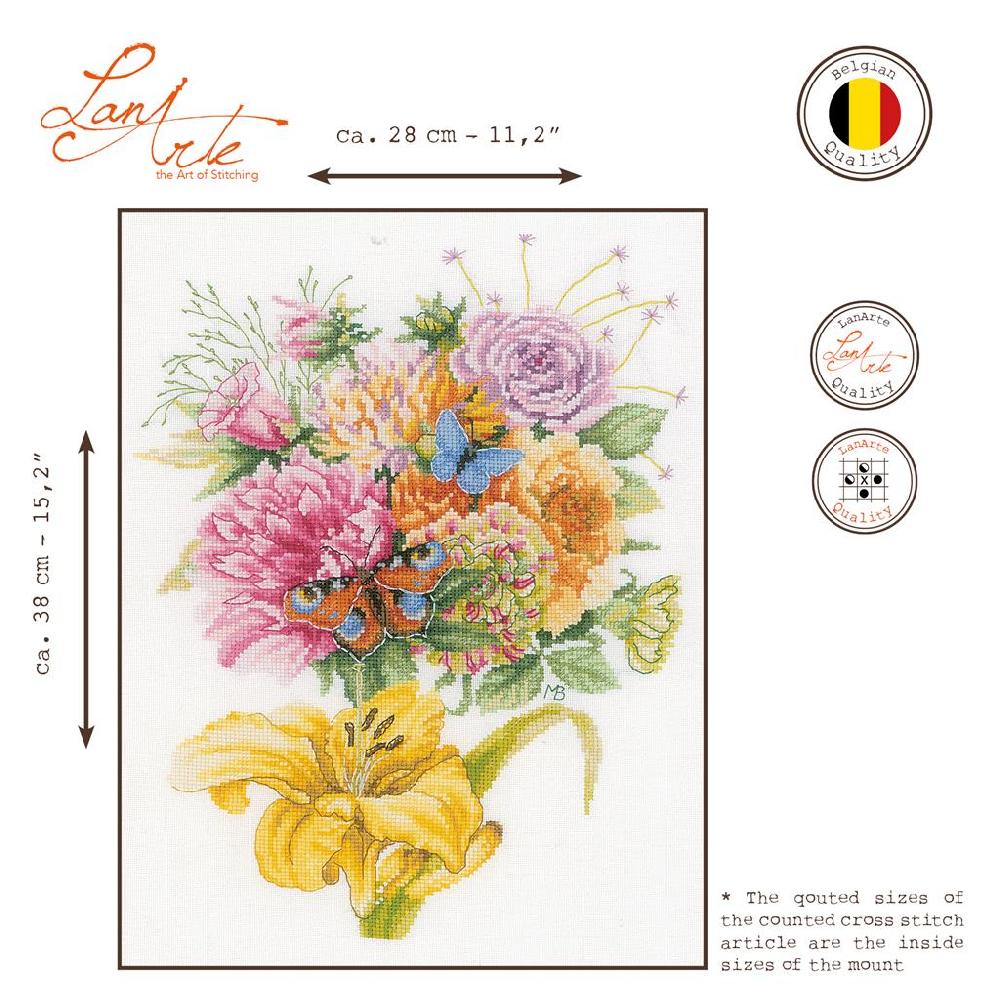Lanarte Kit Au Point Compté Les Papillons Préférés