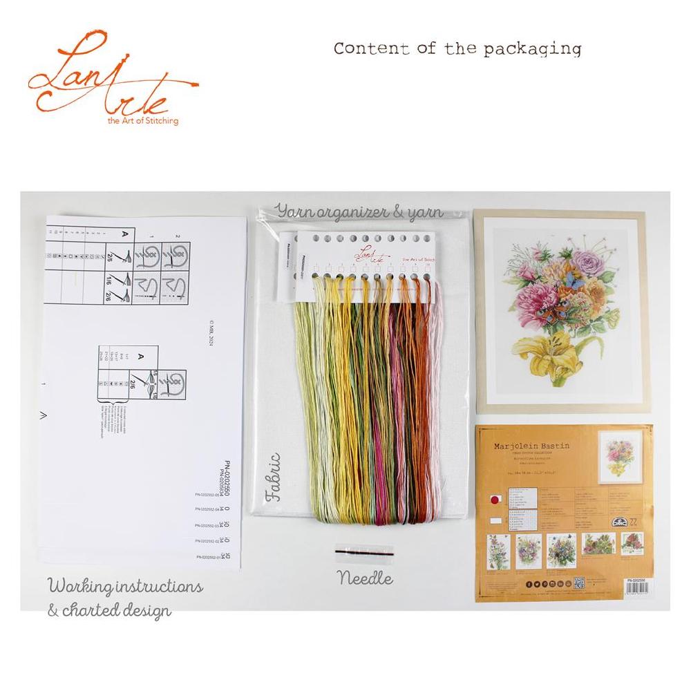 Lanarte Kit Au Point Compté Les Papillons Préférés