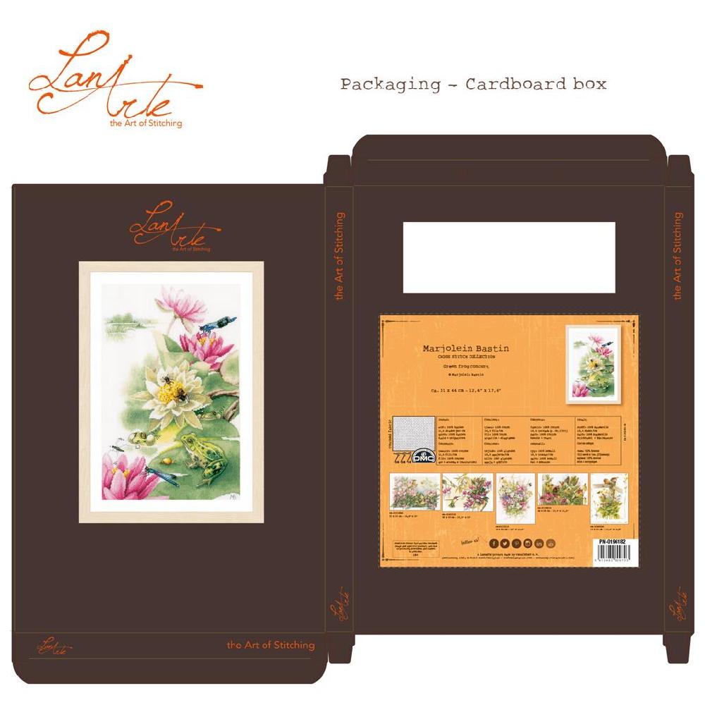 Lanarte Kit Au Point Compté Lys Et Grenouilles