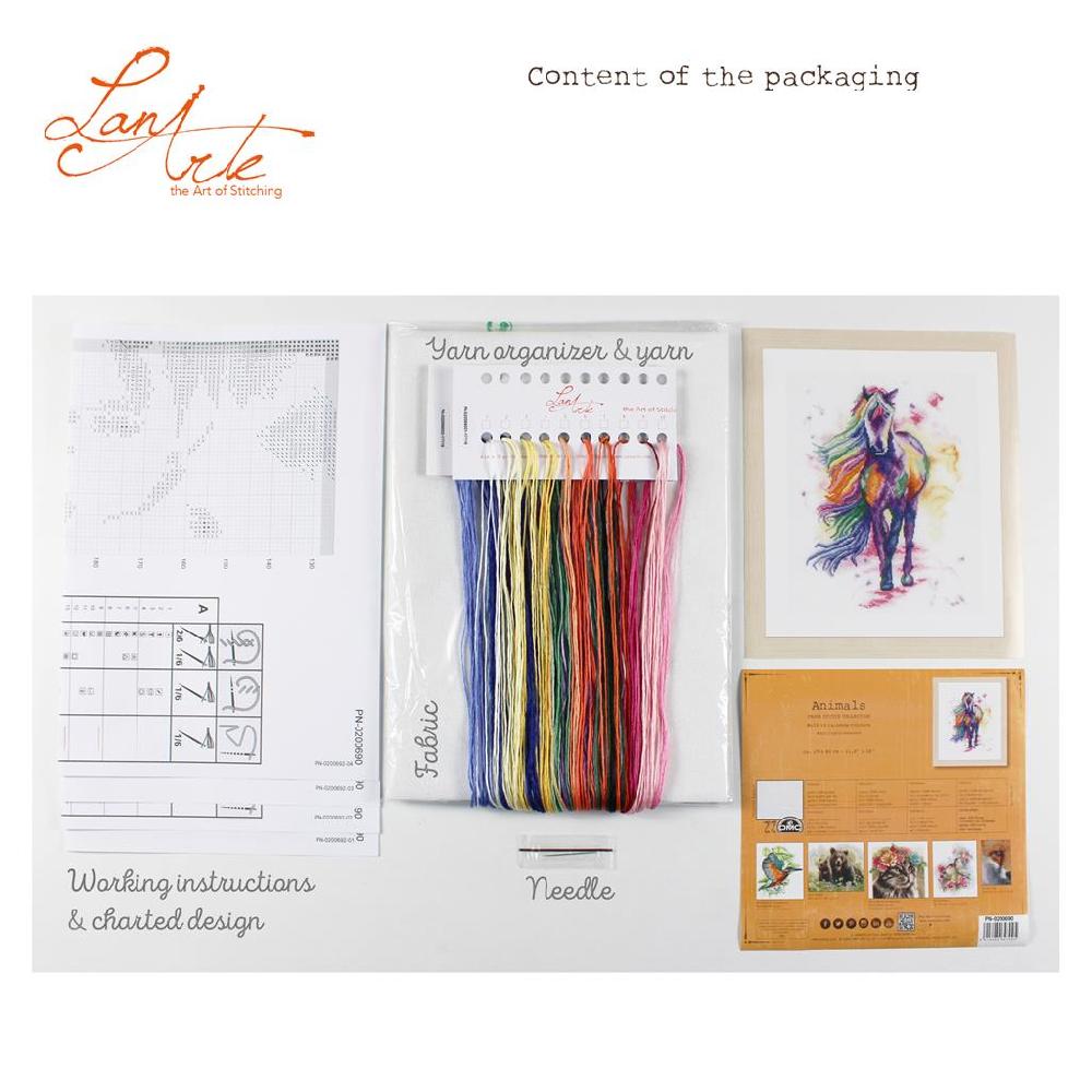 Lanarte Kit Au Point Compté Marcher Aux Couleurs