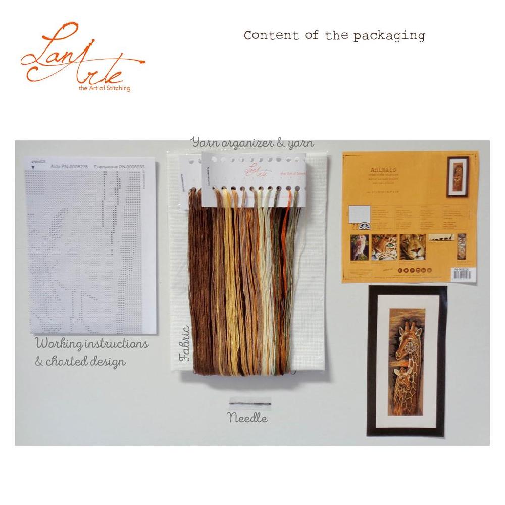 Lanarte Kit Au Point Compté Mère Et Bébé Girafe
