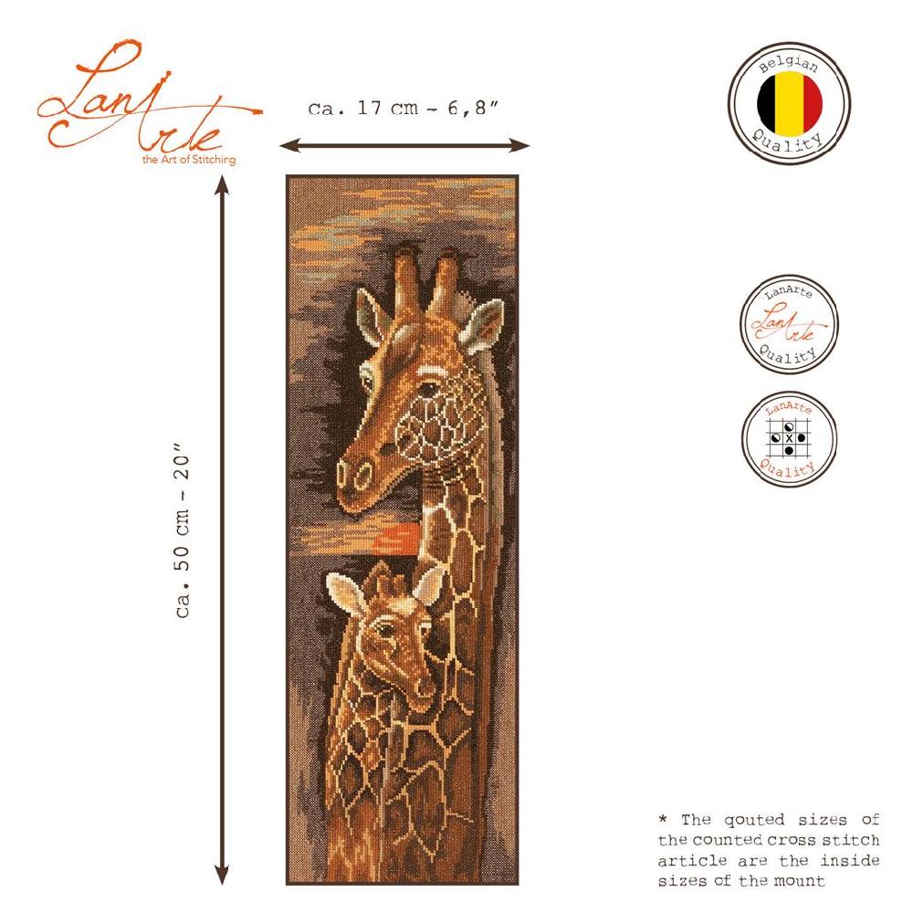 Lanarte Kit Au Point Compté Mère Et Bébé Girafe