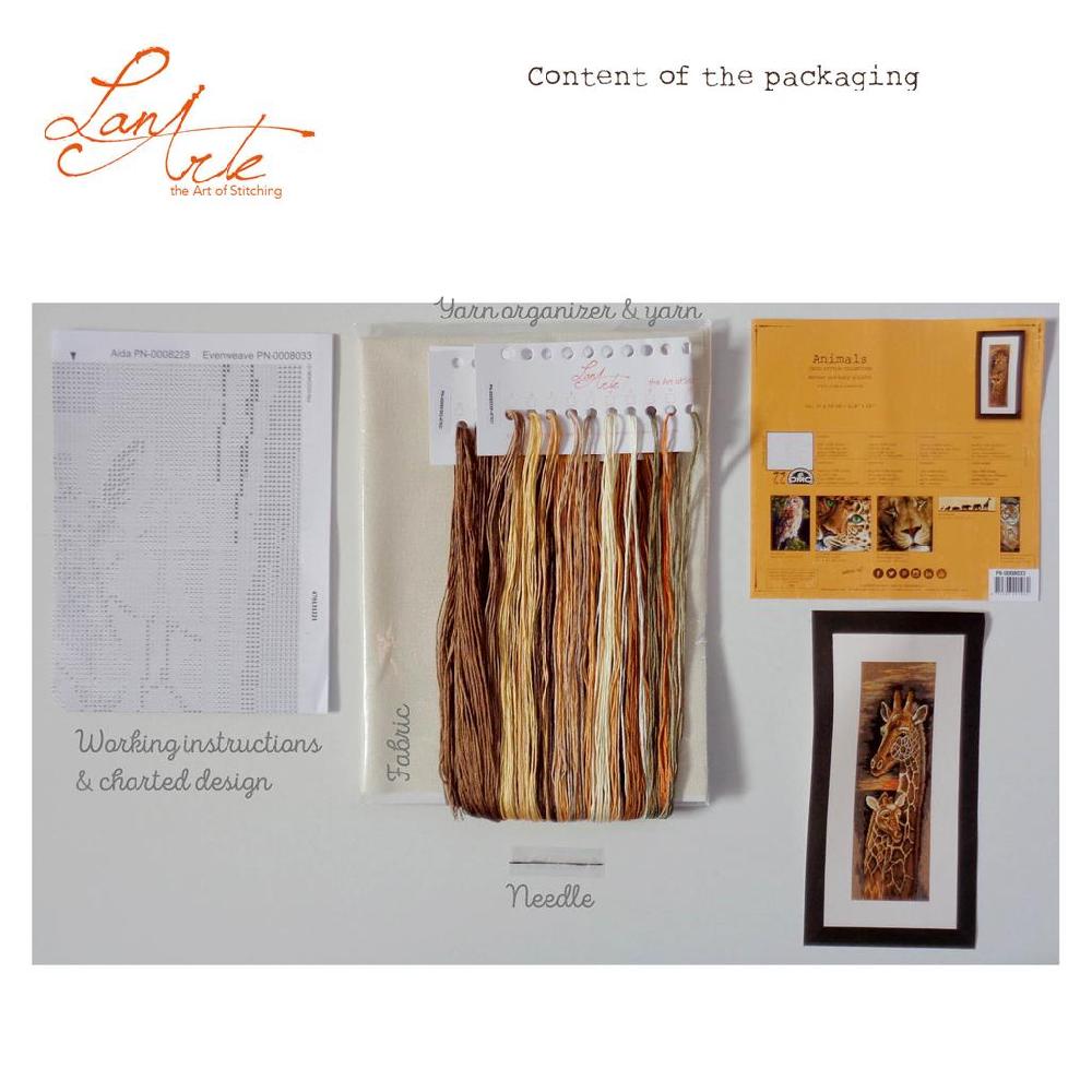 Lanarte Kit Au Point Compté Mère Et Bébé Girafe