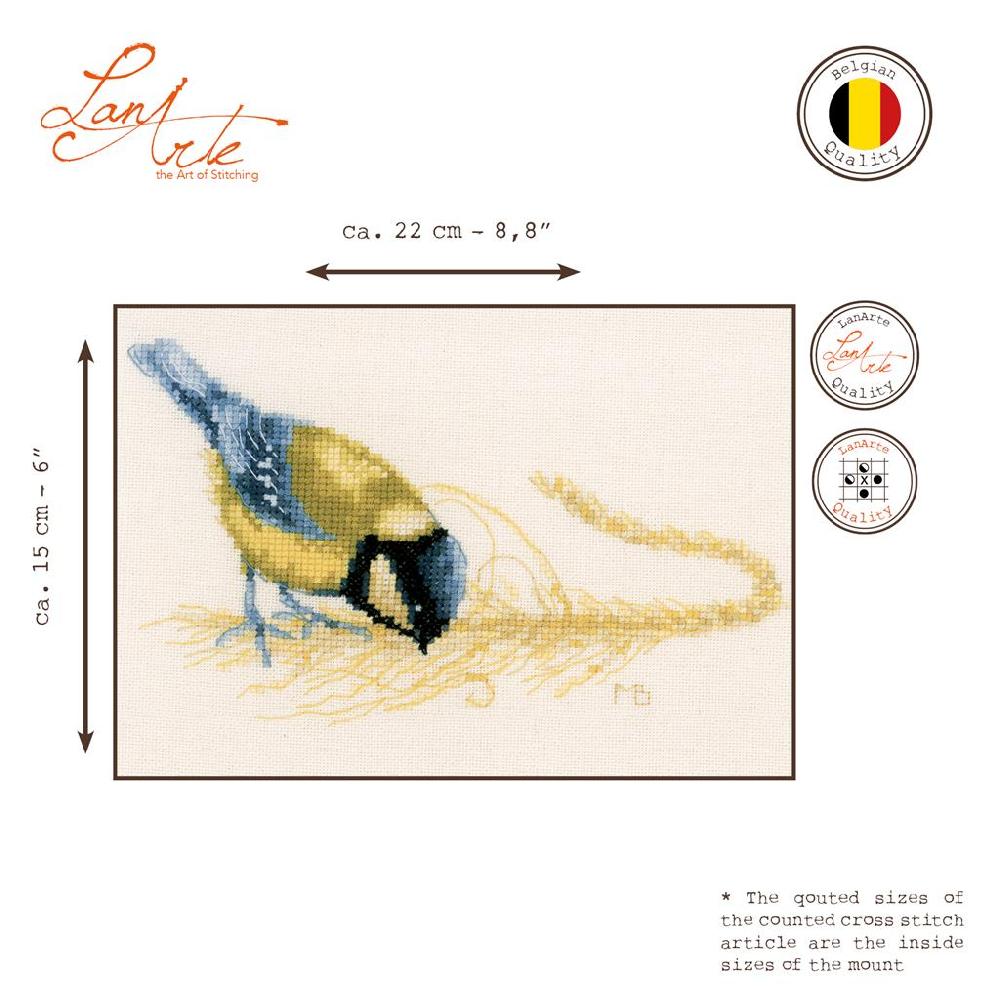 Lanarte Kit Au Point Compté Mésange Bleue