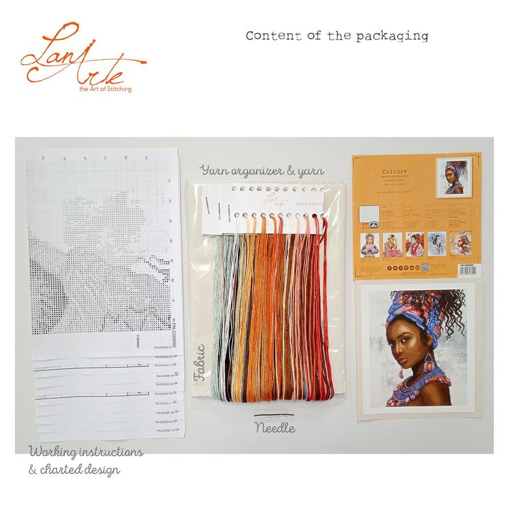Lanarte Kit Au Point Compté Modèle De Foulard