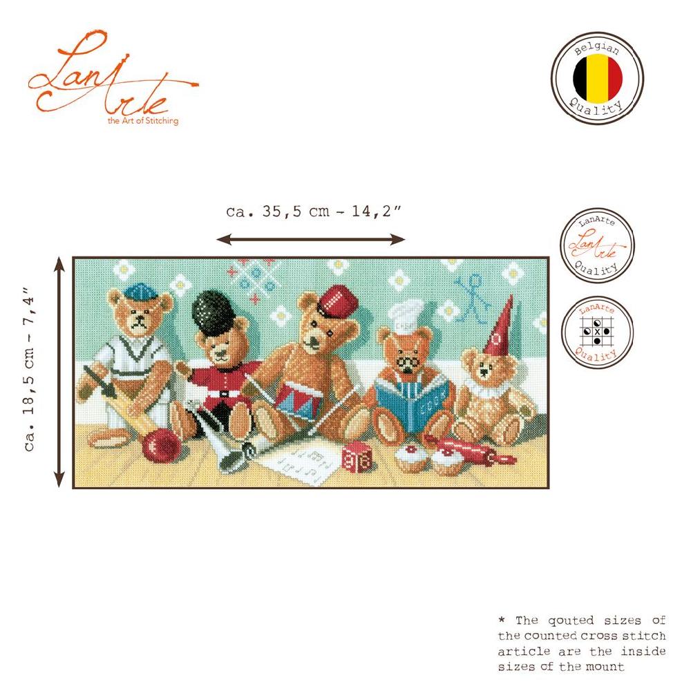 Lanarte Kit Au Point Compté Ours En Peluche