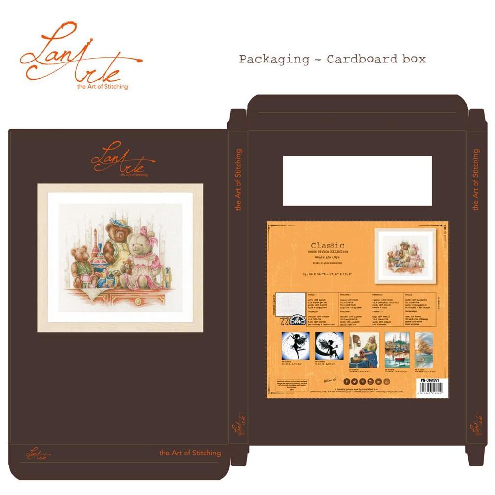 Lanarte Kit Au Point Compté Oursons Et Jouets