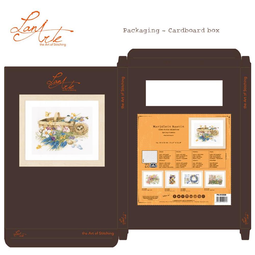 Lanarte Kit Au Point Compté Panier Avec Fleurs